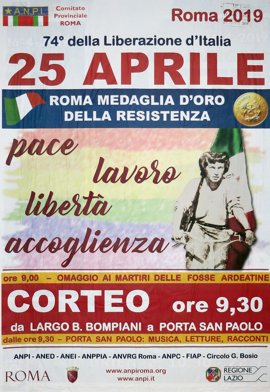 25 aprile – 74° della liberazione d'Italia